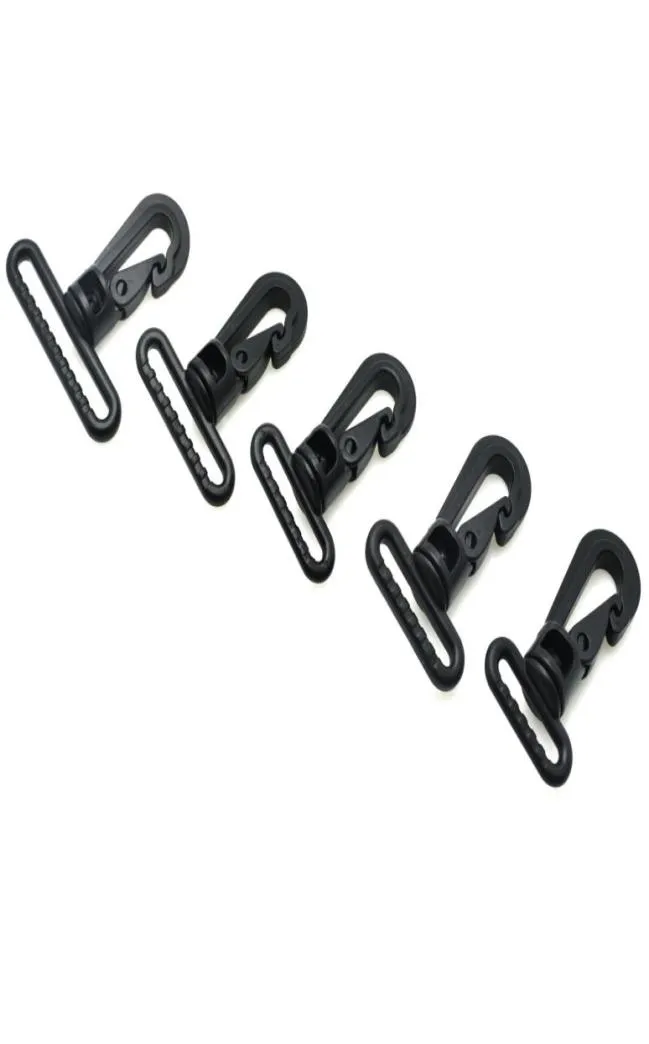 50pcslot Plastic Swivel Snap Hooks Buckle For Ryggsäck Bältesband Portföljband Rem klamplagg5880826