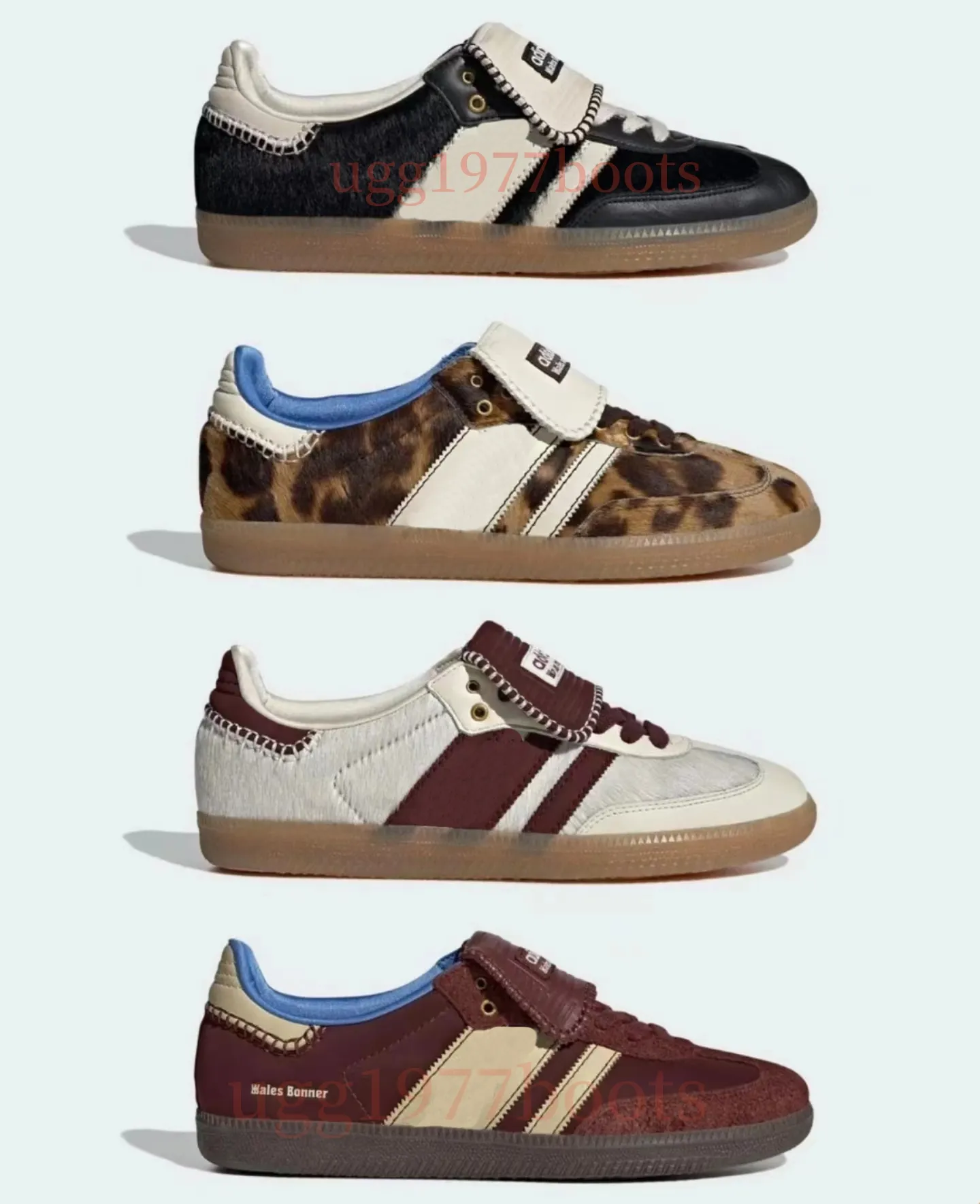 Designer-Sneaker Pony Tonal Ity Wales Bonner Schuhe Vintage Trainer Sneakers Leopard Nicht-Schlupf-Außensohle Mode klassische Männer Frauen Schuhe M9db