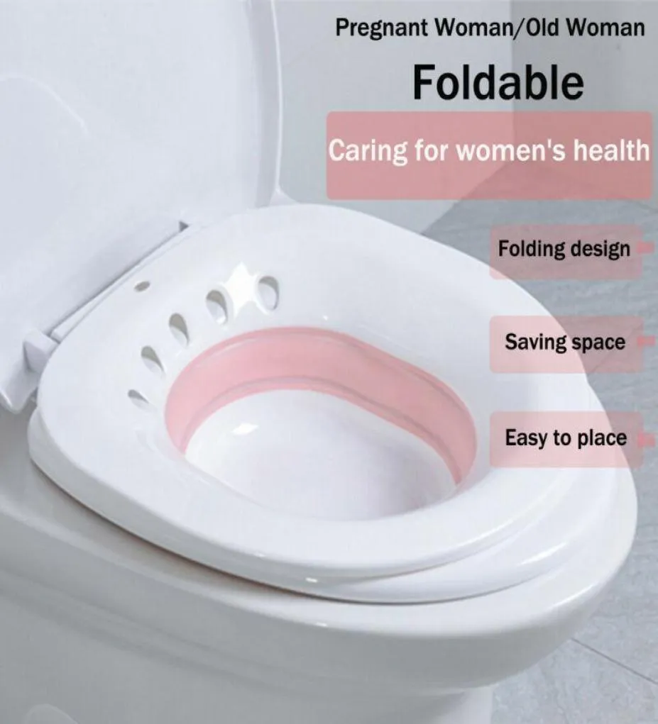 Folding Toilet Sitz Bath Tub Soaking Basin for Pregnant Women Hemorrhoid Patient Toilet Maternity Hemorrhoid4533111