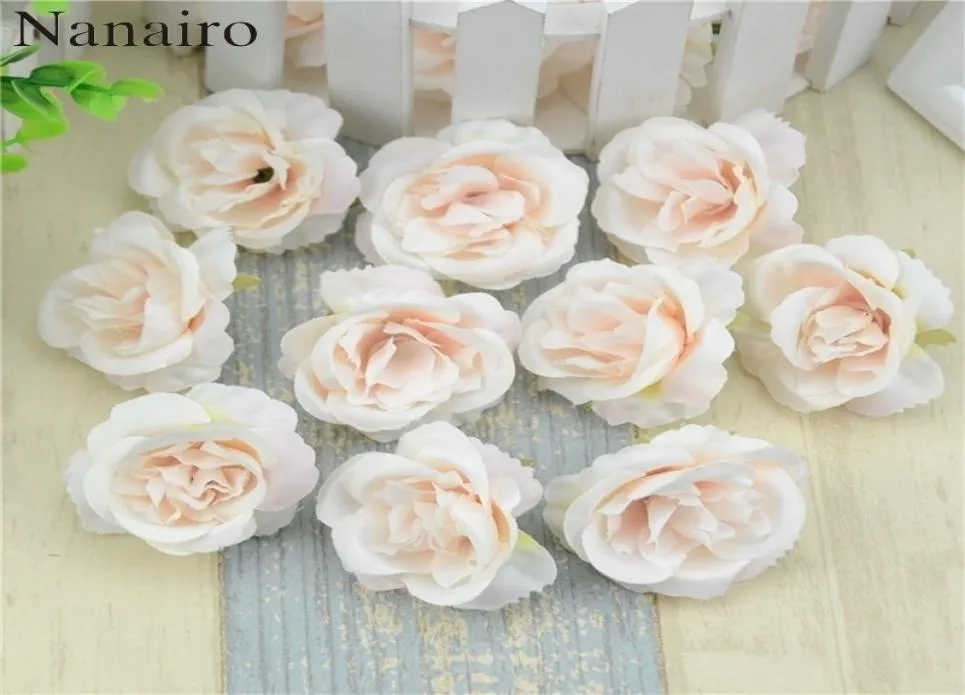 10pcslot Mini Artificial Flowers Silk Roses Heads For Wedding Decoration Party Fake Scrapbooking Floral Wreath Home Accessories C7303006