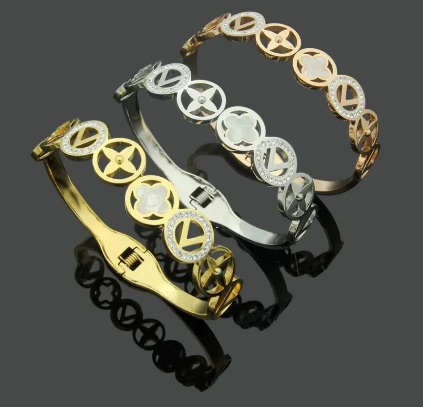 Högkvalitativa designer armband rostfritt stål H -armband klassiska smycken armband för män och kvinnor som inte bleknar eller blir allergiska