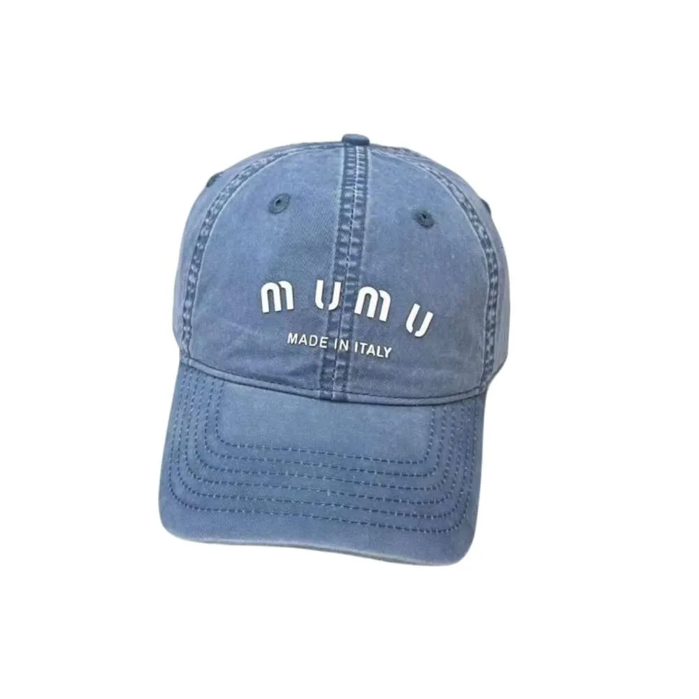 Miuus Cap Designer Top Quality Hat Sendingy Brim Chapeaux MIU Baseball Cap en jean LETTRES