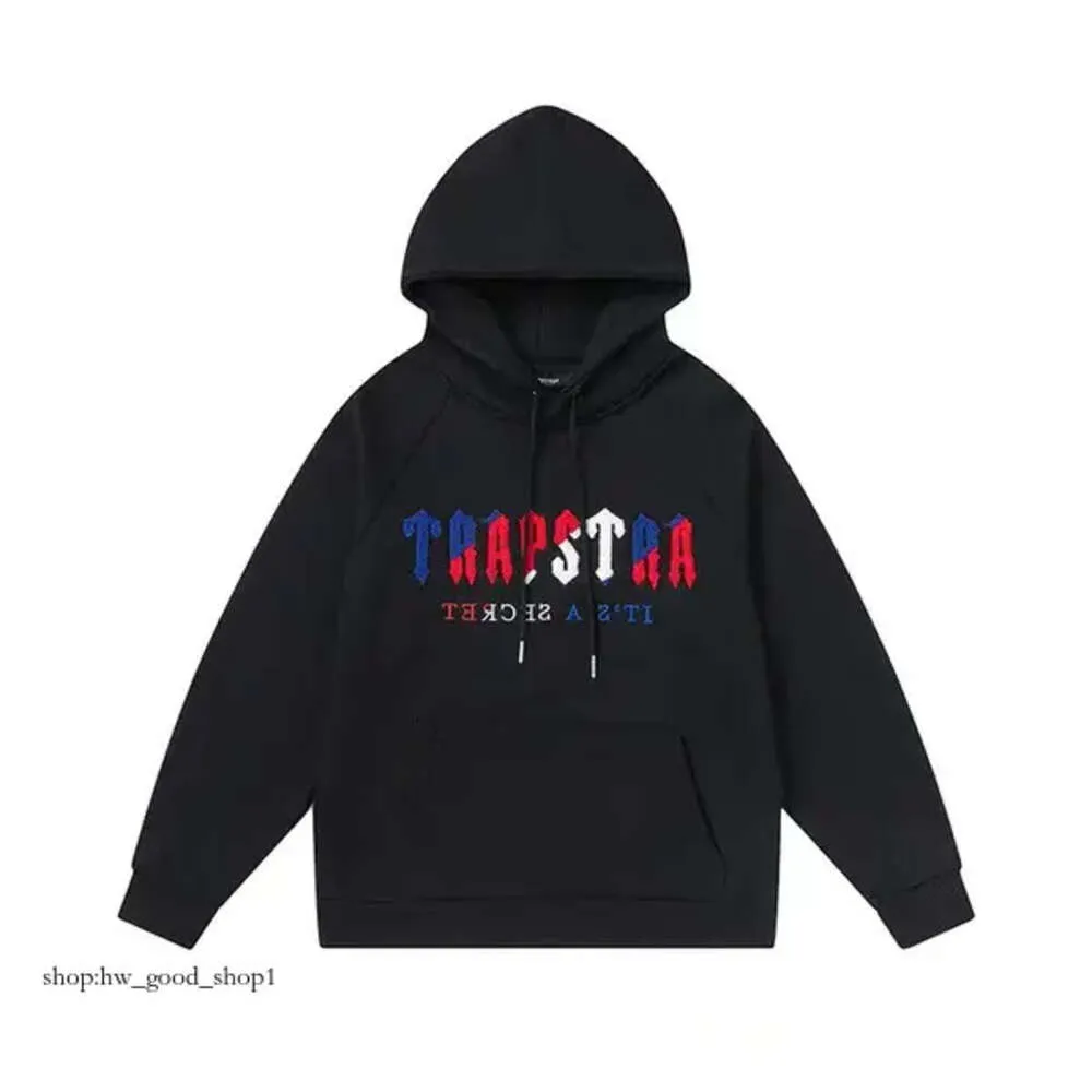 Trapstar 23 Tracksuit Men's Nake Tech Track Suits Hoodie Europe American Basketball Football Rugby Tvådel med kvinnors långa ärm Hoodie 933