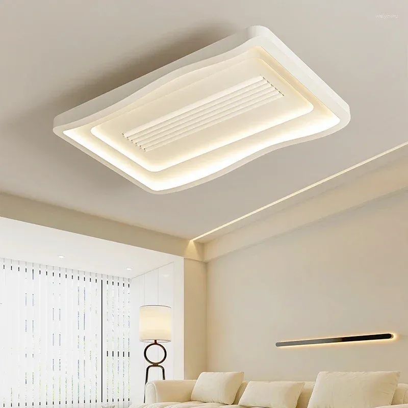 Plafoniere Minimalismo nordico Lampada a LED Ventilatori moderni senza lama con telecomando Apparecchi per interni camera da letto soggiorno