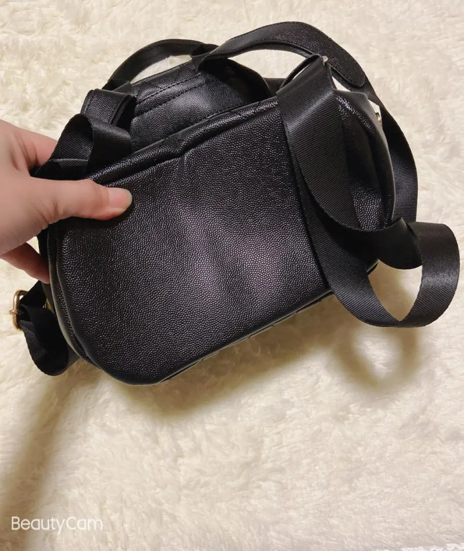 Классический модный женский черный рюкзак из искусственной кожи C, дорожная сумка, сумки на плечо, чехол для хранения для дам, собирает модные предметы, подарки для вечеринок8490056