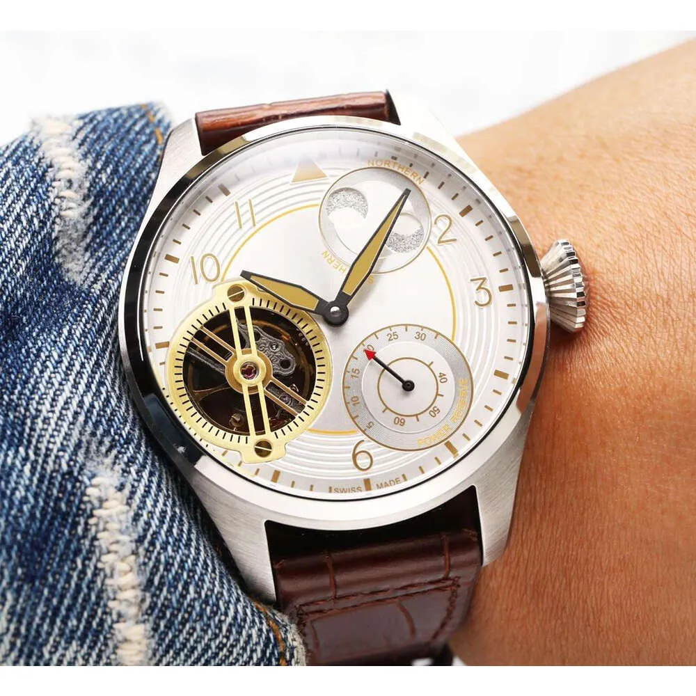 IWC Mark XVIII Pilot s Automatic Watch with Leather Strap High Quality Mechanical Movement Super Luminous Date Display