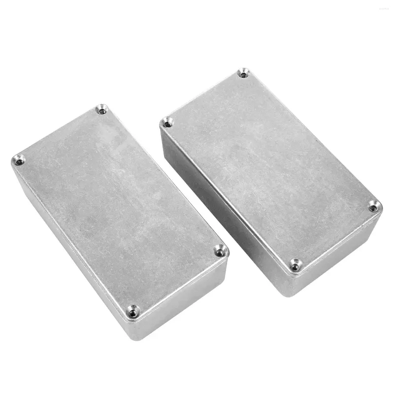 Bols 2pcs 125B / 1590N1 Boîtier en aluminium Guitare Stompboxpedal Boîtier pour projet de pédale d'effet