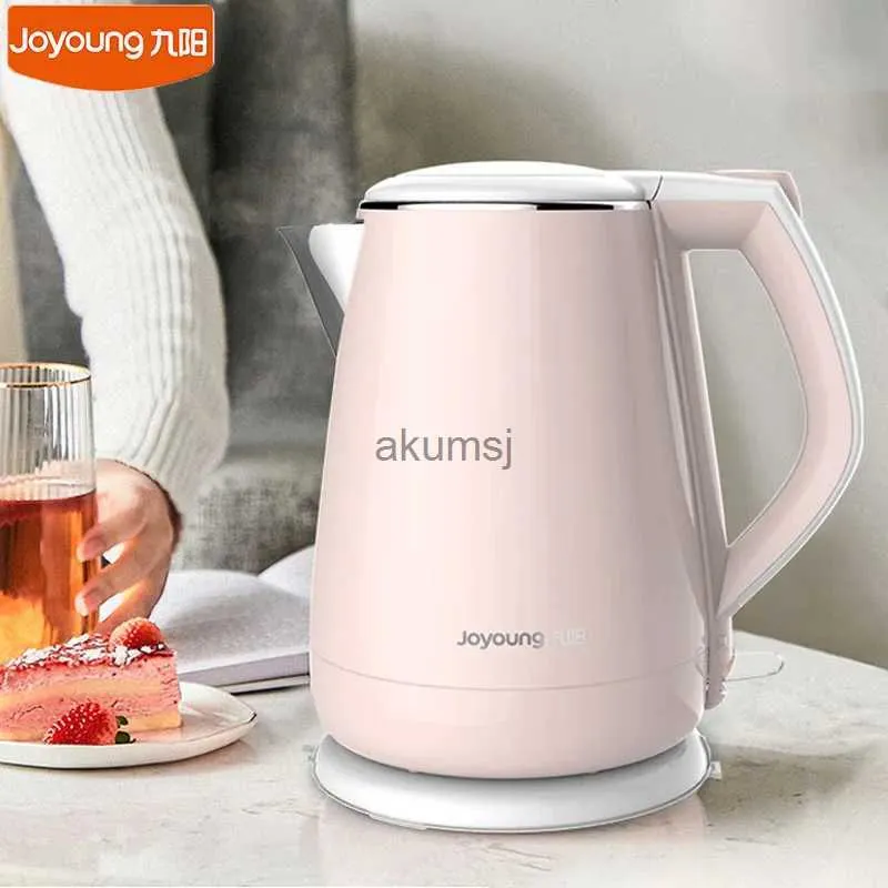 الغلايا الكهربائية Joyoung F626 Electric Kettle 1.5L 304 وعاء تسخين المياه الفولاذ المقاوم للصدأ 1800W الطاقة التلقائية السريعة قبالة Samovar Home Appliance YQ240109