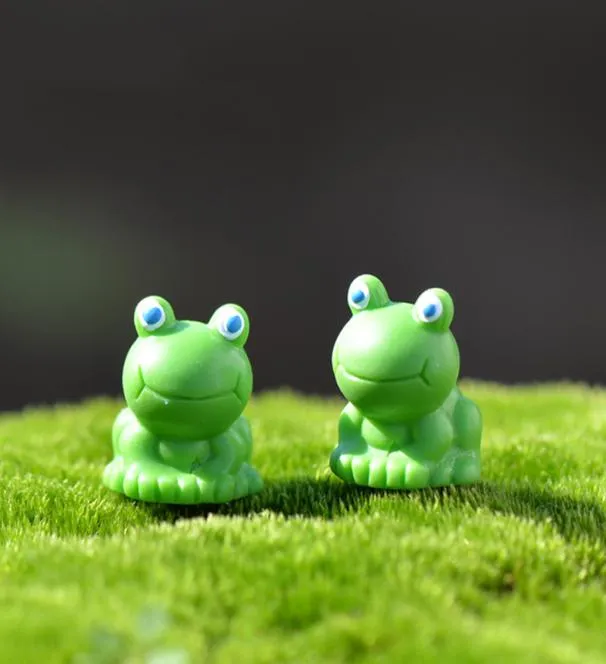 Cute Frog Miniature Figurines Mini Garden Decorations Ornaments Animals Model Fairy Landscape DIY Craft for Home Party Decoration 4243649