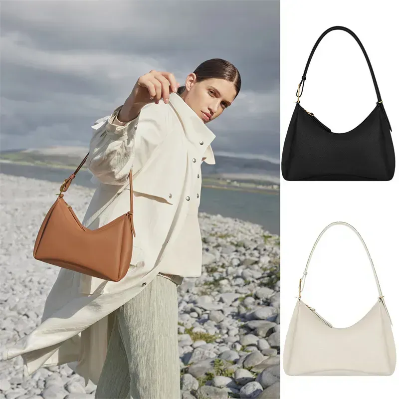 Женские клатчи для отпуска, дизайнерские сумки из натуральной кожи, мини-сумка подмышками, модная сумка через плечо, дорожная лунная сумка