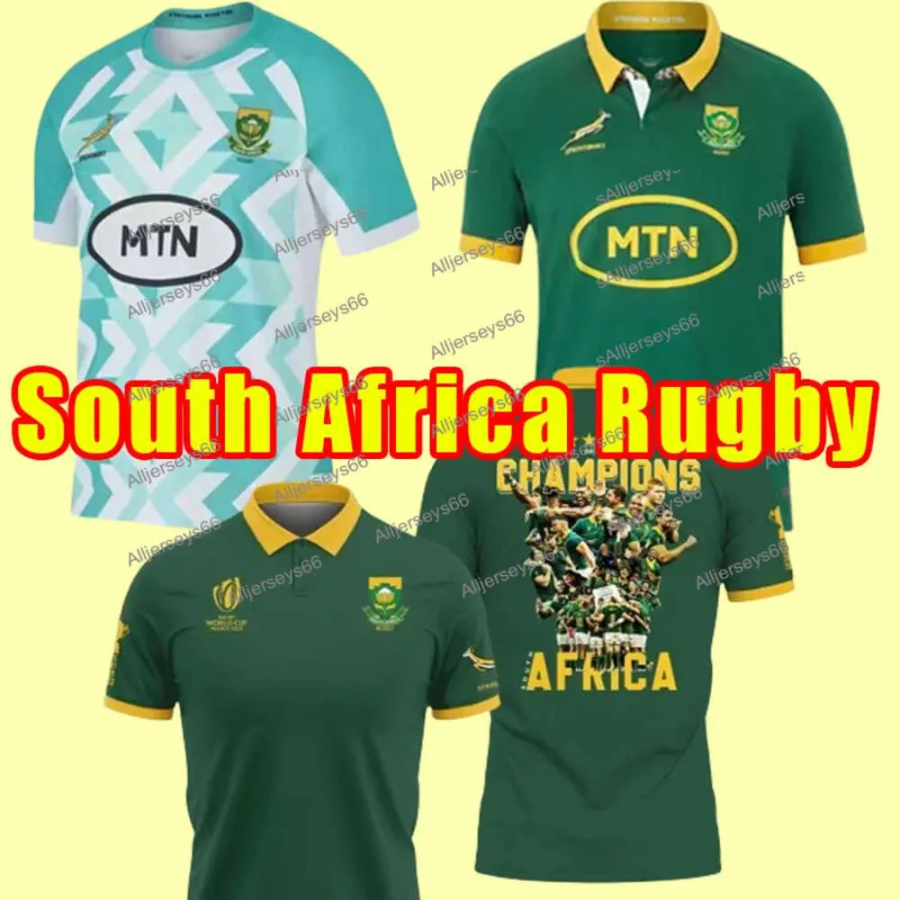 SUR 23 24 África Rugby Jerseys Camisa Africano 100 Aniversario CAMPEÓN VERSIÓN CONJUNTA Camisetas del equipo nacional Sur 2023 2024 COPA MUNDIAL _Jersey