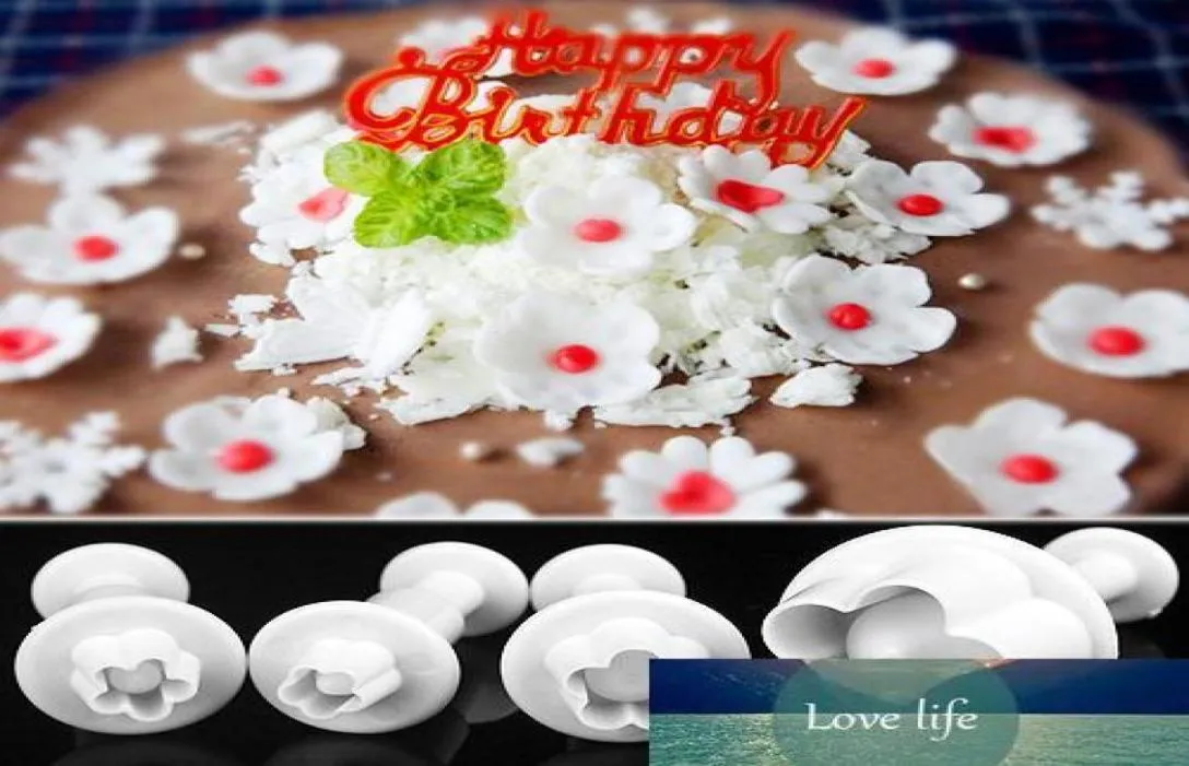Plum Flower Plunger Fondant Mold Cutter Sugarcraft Cake Cookie Decorating7279012