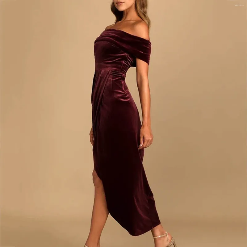 Casual Dresses Fashion Elegant Party Dress Women Evening Strapless Wedding Banquet Prom Cocktail Female Slim Luxury Outfit