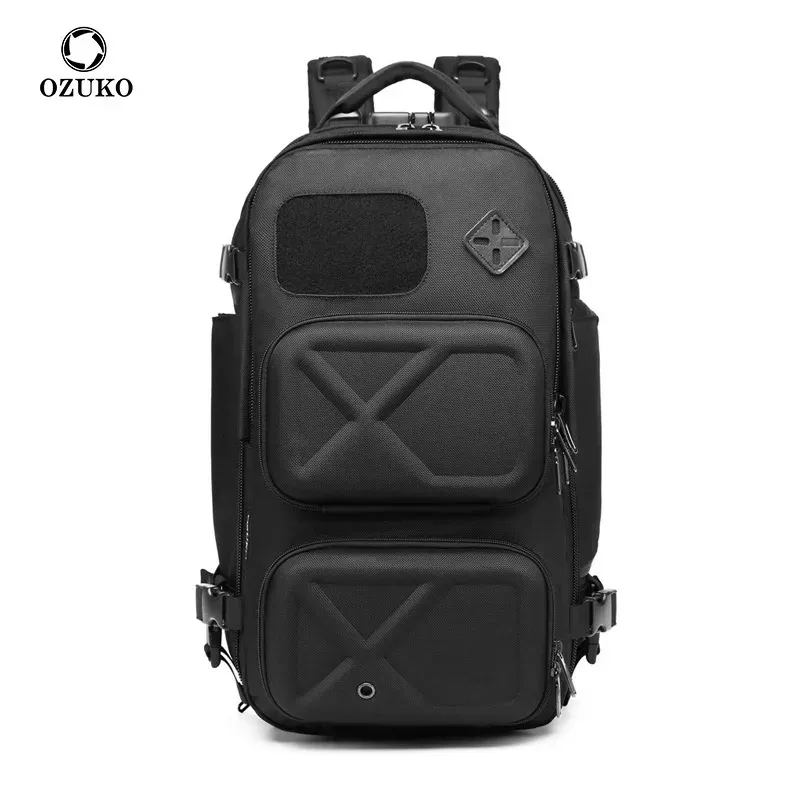 Ozuko Men Backpack Antitheft 17 tum Multifunktion Laptop Business Waterproof USB Outdoor Travel Bachion Bag Mochila 240108