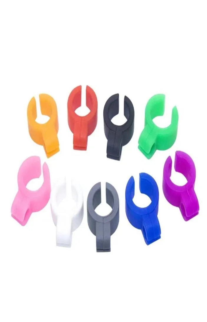 Colorful Silicone Smoking Cigarette Joint Holder Ring Finger accessories Gift For Man Women Pipes6481197