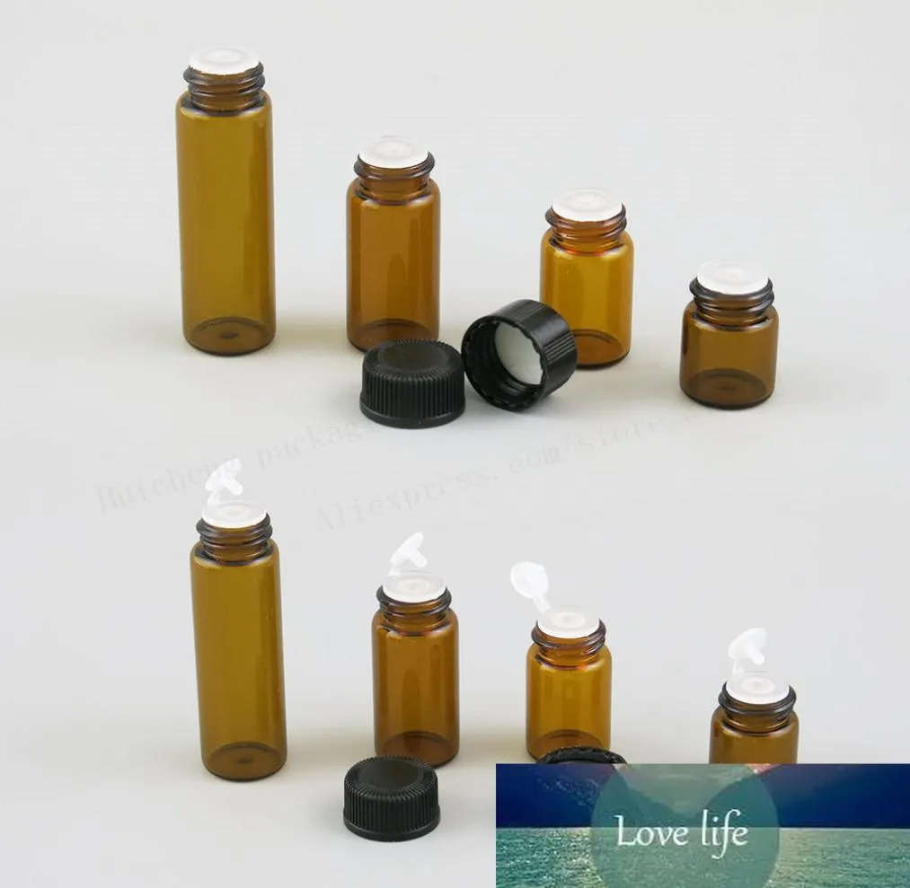10 Flacons En Verre Ambré 10ml Pour Huiles Essentielles - Avec Bouchon Goutte à Goutte - Kit Aromathérapie Complet