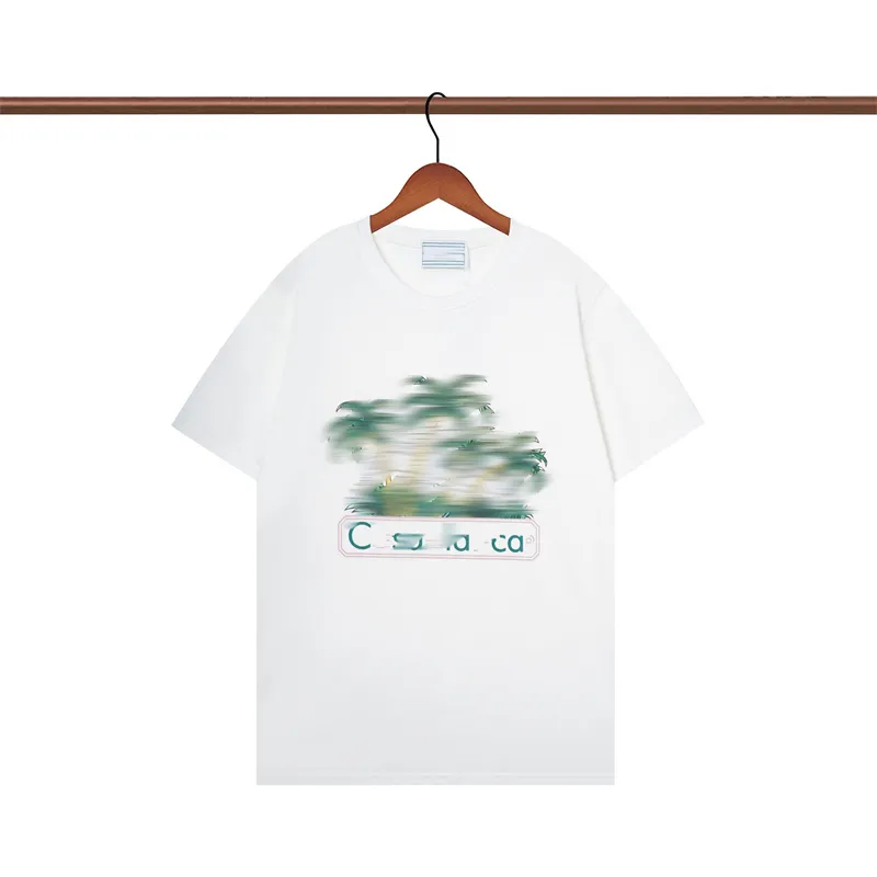 2024 Nuova maglietta Hip Hop T-shirt casual da uomo Moda di lusso Stampa di lettere Manica corta Abbigliamento da strada per uomo e donna Girocollo Abbigliamento taglia europea s-XL19