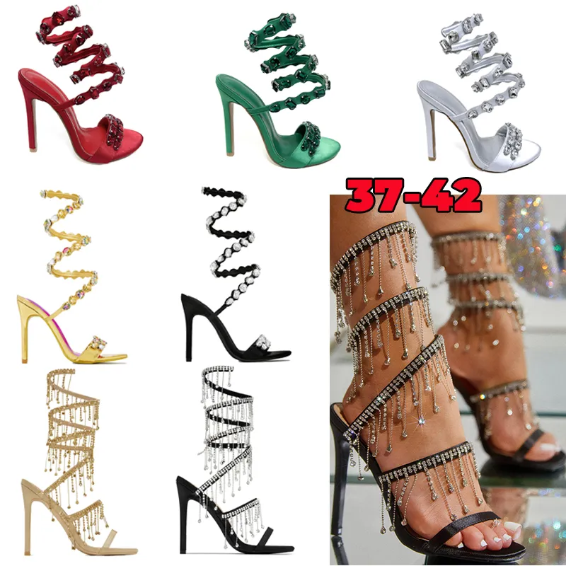 Классические туфли Дизайнерские каблуки Сандалии с украшением из кристаллов праздничная кожаная шпилька на высоком каблуке Вечерние туфли женские на каблуке Роскошные дизайнерские ботильоны обувь