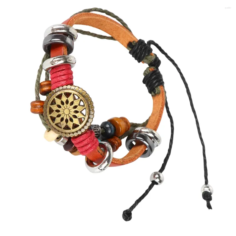 Pulseiras de charme pulseira masculina multi-camadas pulseira masculina legal decoração de pulso