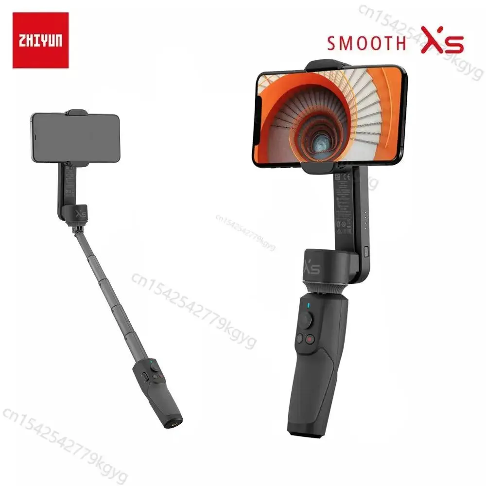 Monopods Zhiyun Smooth XS Smartphone Gimbal Selfie Stick Phone Monopod Handheld Stabilizer för smartphone iPhone Huawei Samsung