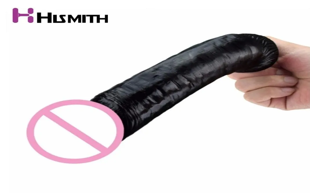 Hismith Sex-Dildo, Sex-Maschine, Zubehör, Länge 24 cm, Durchmesser 45 cm, fleischschwarze Farbe, Spielzeug für Frauen, Penis, Schwanz, Sexprodukt CX200705752319