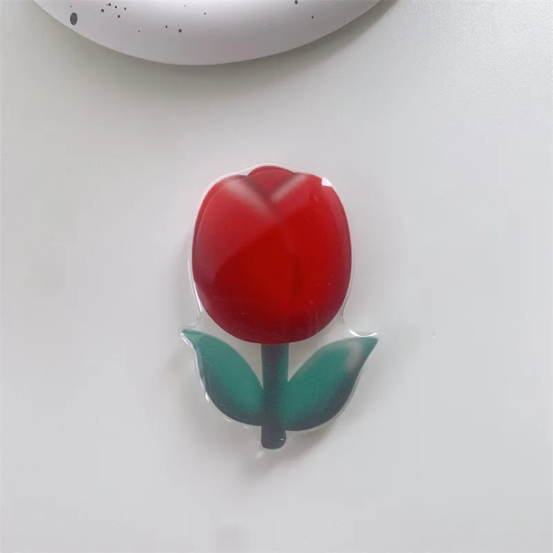 Korea 3D weiße Blume Acryl Handyhalter Erweiterung Ständer für iPhone 15 14 13 alle Handys Universal Smart Lazy farbige Halterung Rose Geschenke