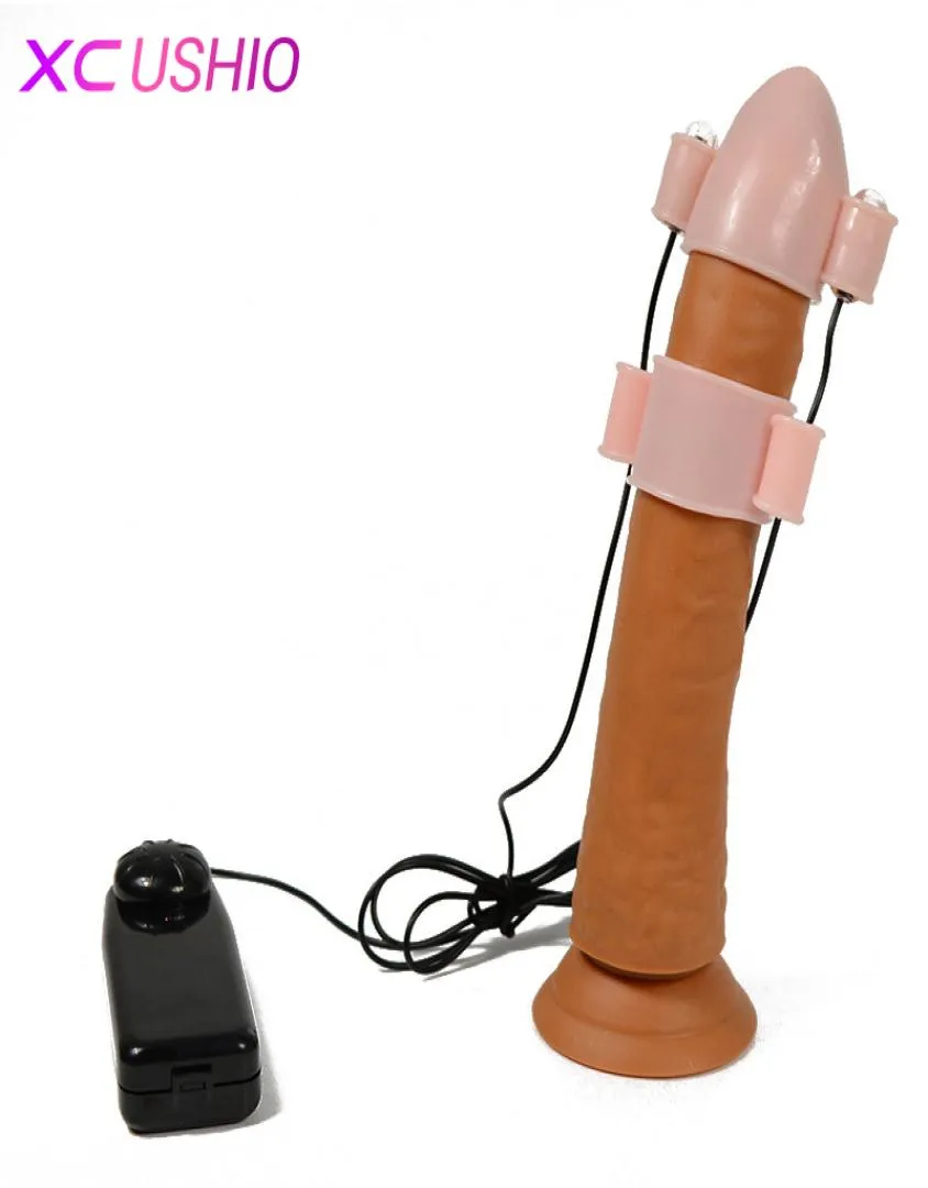 Männlicher Masturbator, Eichel, Penisstimulation, Penis-Dildo, Massagegerät, Vibrator, Sexspielzeug für Männer, Dual-Motoren, Penishüllen 07013424363