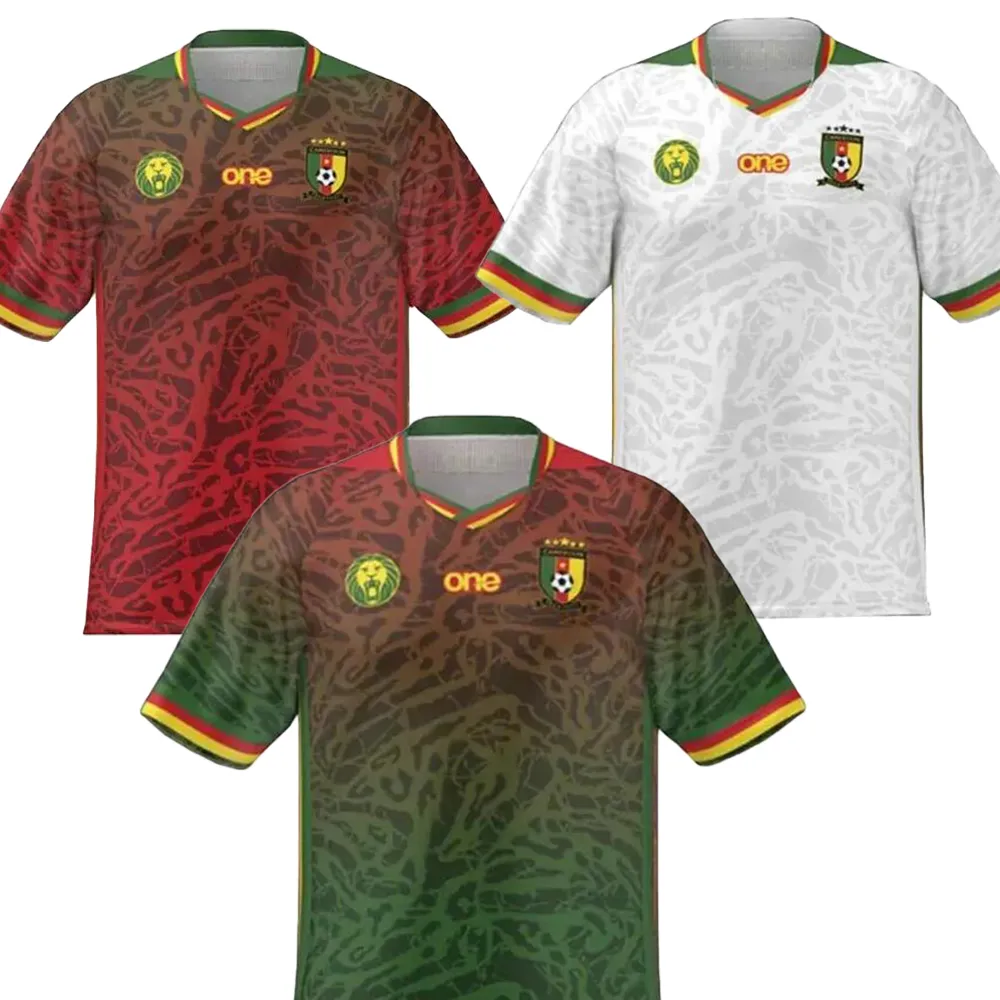 Kamerun 23-24 Thai Kalite Futbol Forması Gömlekleri Dhgate İndirim Futbol Giyim 10 Aboubakar 20 MBEUMO 12 TOKO EKAMBI 8 ANGUISSA 23 ONANA 22 MBEUMO 3 NKOULOU