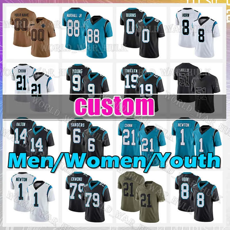 9 Bryce Young Football Jersey 0 Brian Burns Steve Smith sr Adam Thielen Chuba Hubbard Jeremy Chinn Miles Sanders Jaycee Horn Luke Kuechly Sam Mills Dalton Frankie Luvu