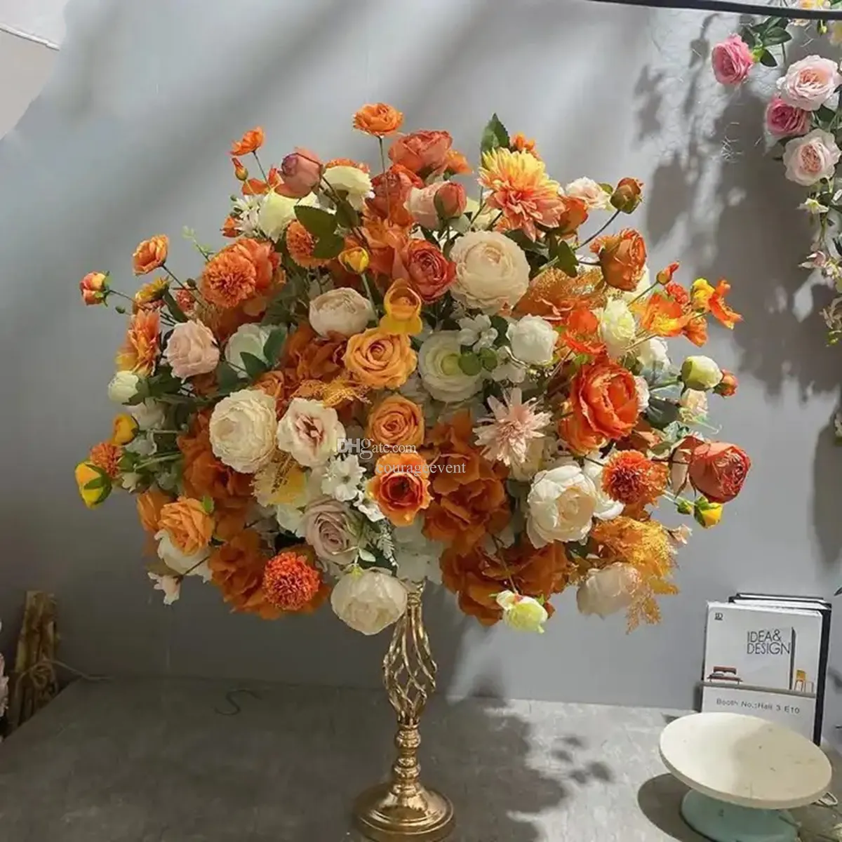 wedding decoration centerpiece table flower ball wedding supplies artificial floral ball event table decorations Christmas
