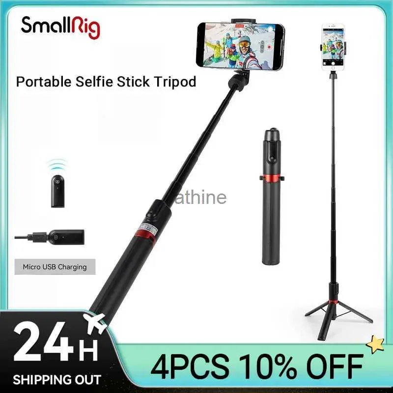 Selfie monopods smallrig portable selfie stick stativ st20 pro med bluetooth fjärrkontroll och smartphonehållare gånger stativ 3636b yq240110