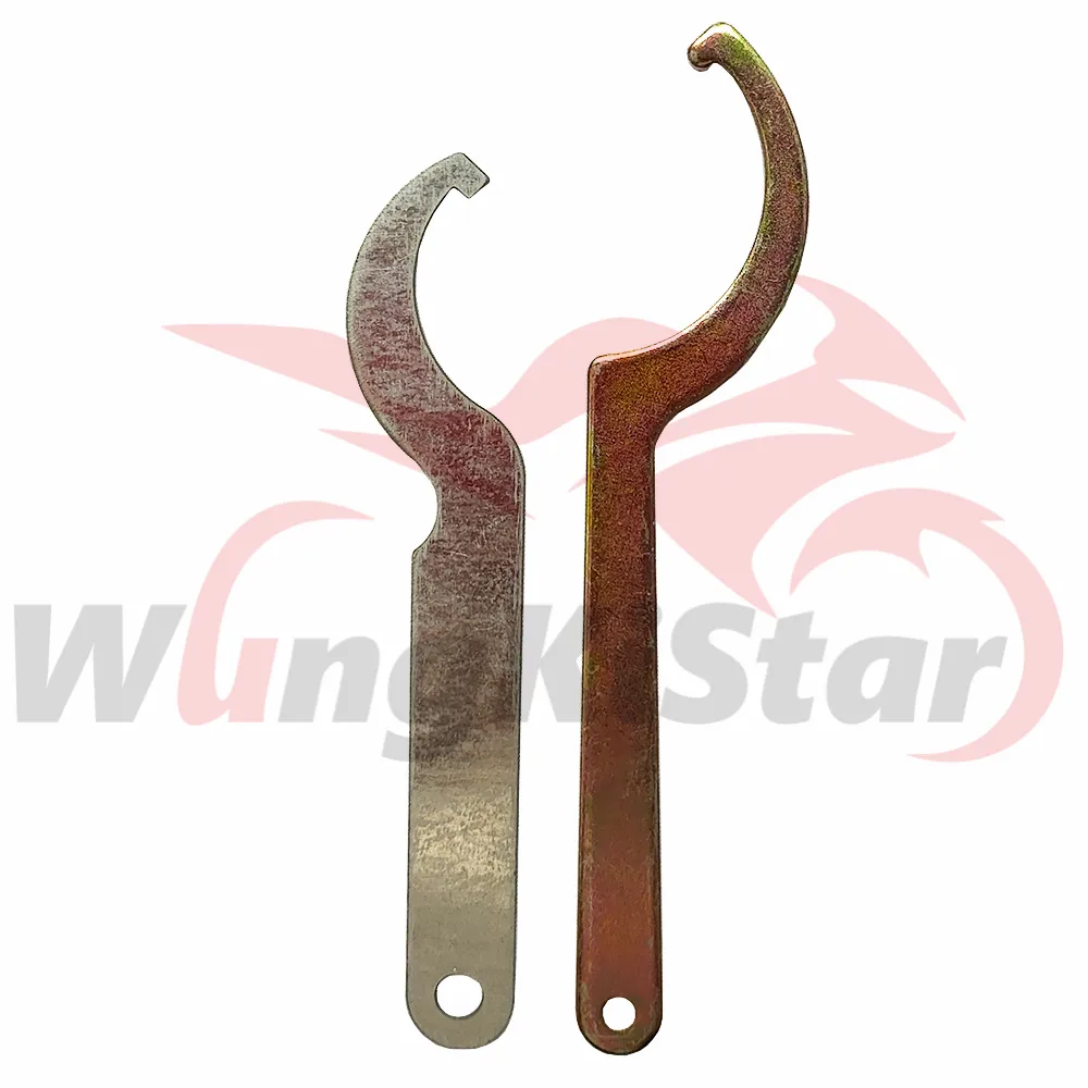 Ferramenta de reparo de motocicleta de metal Ferramentas de amortecedor C Chave inglesa 162mm / 185mm Gancho de ferramenta manual para motocross moto scooter ATV Buggy Go Kart Quad Dirt Pit Bike