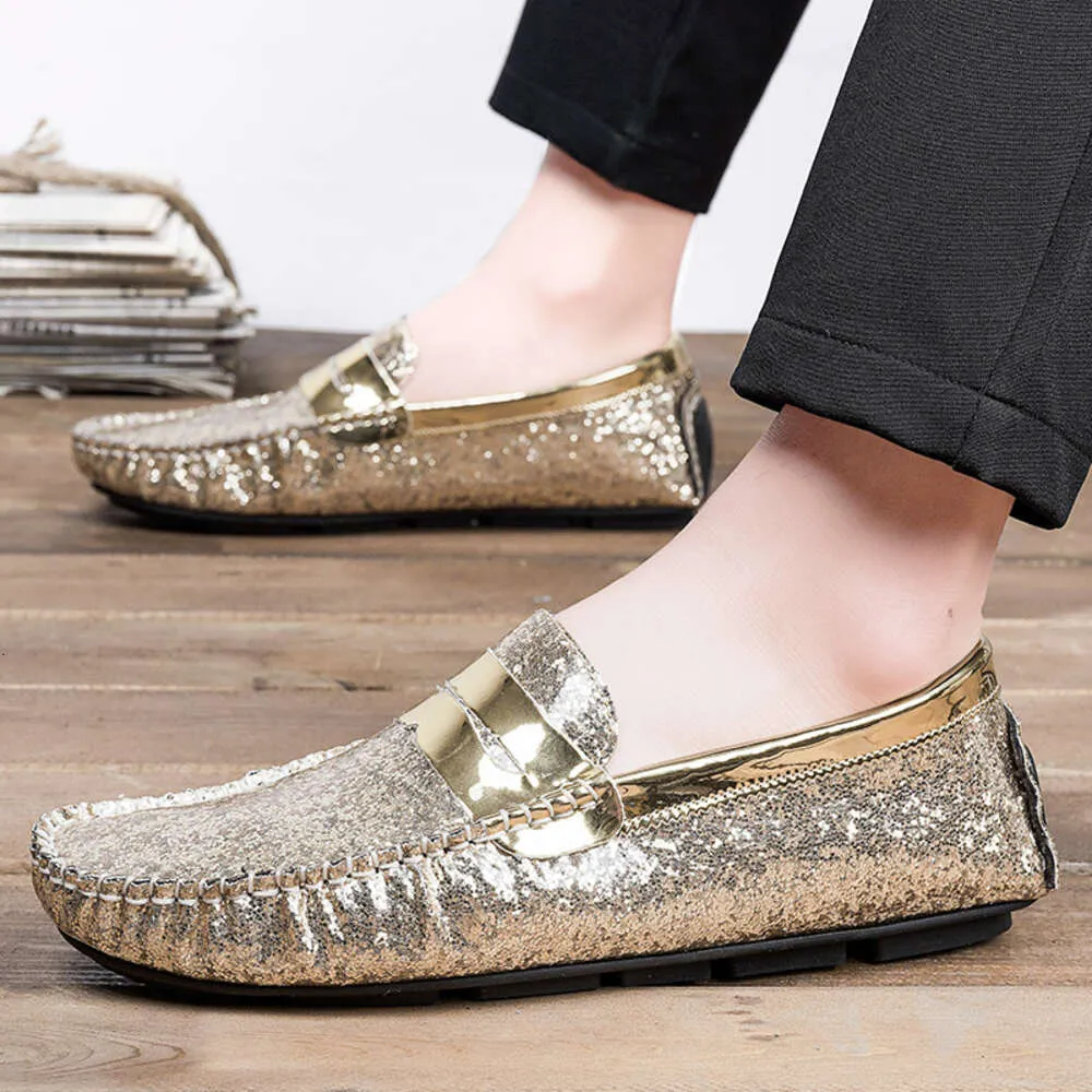 Men's Glitter Patent Leather Loafers Green Casual Slip-on Flat Shoes with Buckle Strap from Dhgate Dress Shoes - price 54.81 Men's Glitter Patent Leather Loafers Green Casual Slip-on Flat Shoes with Buckle Strap from Dhgate Dress Shoes - price 54.81