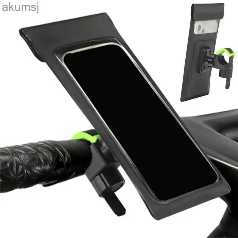 Mobiltelefonmonteringar Hållare Justerbara motorcykelcykeltelefonhållare Fodral Rainbeständig vattentät telefonstativfäste Bicycle StareBar Mobile Support Mount YQ240110