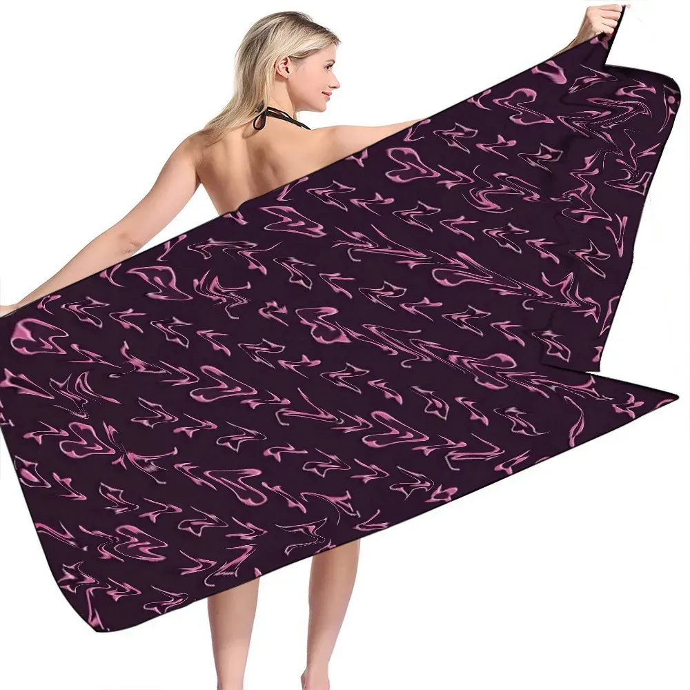 Handdoek Zomer 160X80CM Mode Brief Gedrukt Oude Bloem Vrouwen Thuis Badhanddoek Microfiber Meisje Lange Badhanddoeken gift