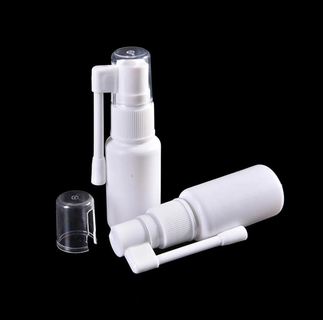 Atomizzatore nasale portatile con spruzzatore con rotazione di 360 gradi nebulizzatore per pompa nasale in plastica bianca Flaconi spray naso vuoto 10ml9998659