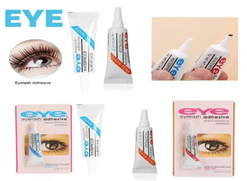 7G WhiteBlack Adhesive Eyelash Lim Waterproof False Eyelashes Makeup Eye Lash Lime Beauty Cosmetic Tools2851282