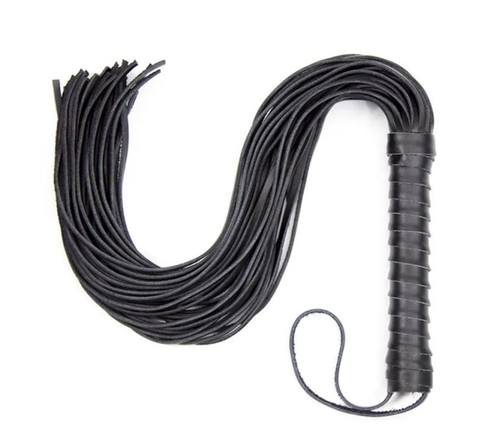 Real Genuine Leather Whip Fetish SM Bdsm Toy for Couples Spanking Flogger Adult Games Bondage Restraints Sex Product C181127012931994085