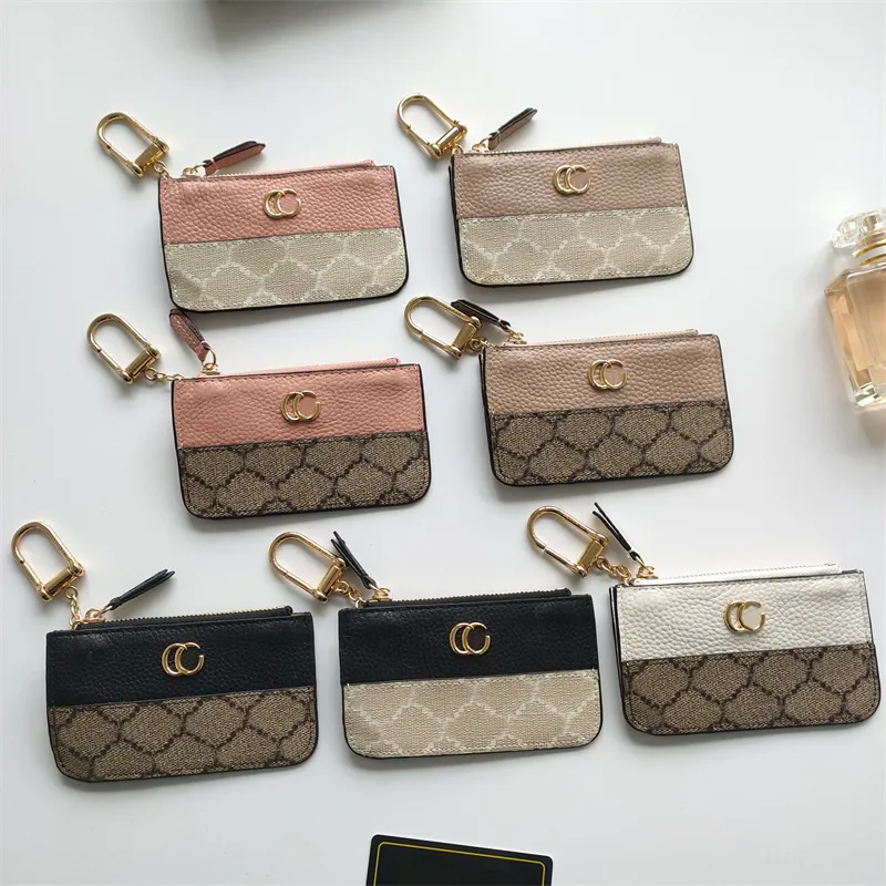 Modedesigner Klassische Lederbrieftasche Reißverschluss Herren Damen Mini Kredit Münzfach Vollbriefe Geldbörse Damen Briefbrieftaschen mit Box