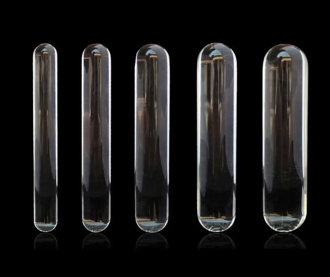 Cylindre verre gode grand énorme grand verre pénis cristal Plug Anal femmes jouets sexuels pour femmes G spot stimulateur plaisir baguette Y2004219287668