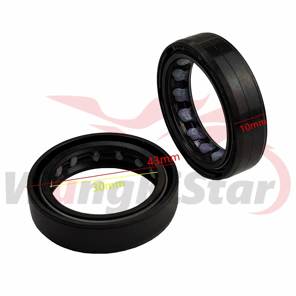 Motorfiets 33x43x10.5mm Schokdemper Voorvork Oliekeerring Lager O-ring Vetafdichting voor Honda CRF50 XR50 Motorcross Motor 50cc-160cc Scooter Buggy Fiets