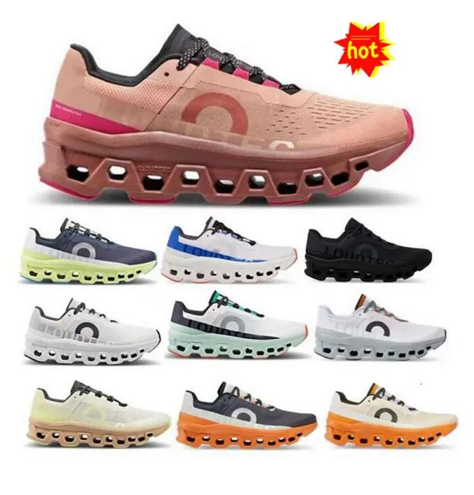 Hotcake OnClouds CloudMonster Running Shoes Men Women Cloud Monster Fawn Açafrão Creme de Iron Hay Dune 2024 Sneaker ZXCX1