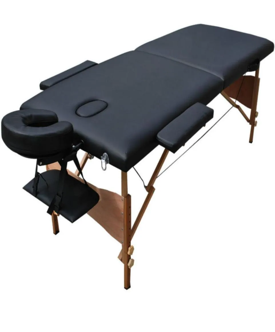 Bärbar vikningsmassagesäng med Carring Bag Professional Justerbar spa -terapi Tatuering Salong Massage Table2005503