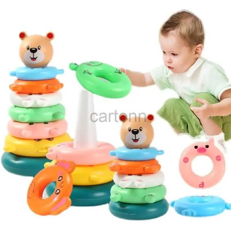 Montessori Stacking Rings Toy - Educational Nesting Cups for Babies ...