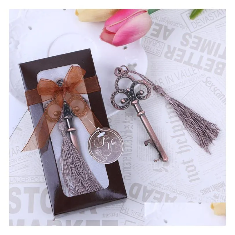 Outros suprimentos de festa festiva Antiqued Key Bottle Opener favores de casamento e presentes lembranças para convidados sn2293 entrega de gota em casa gar dhmxs