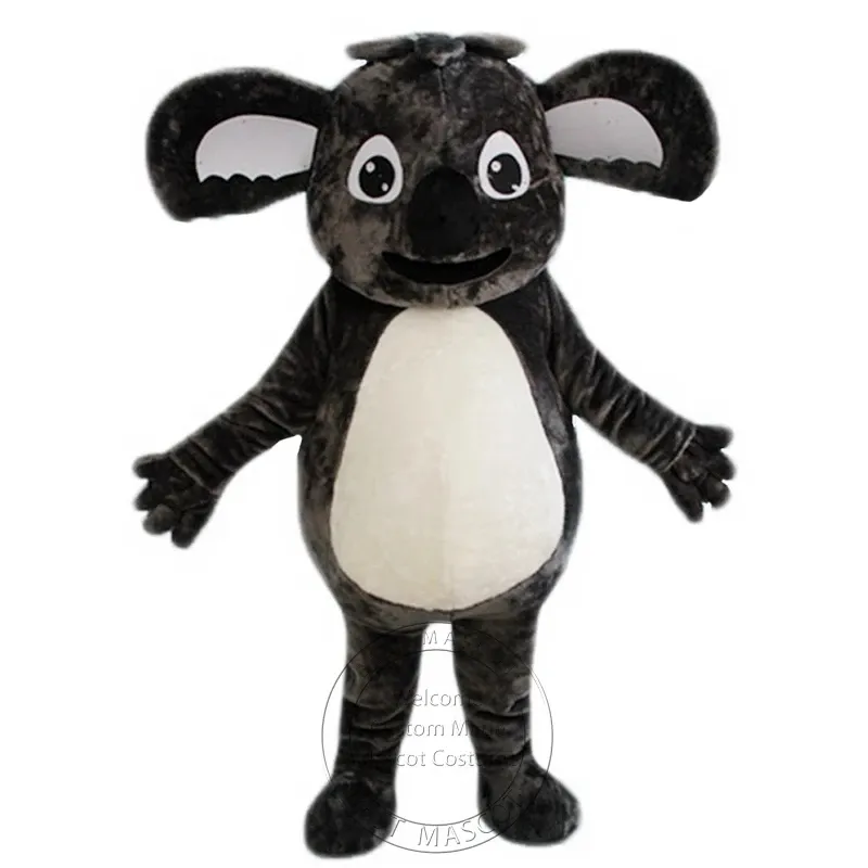 Super süßes Koala-Bär-Maskottchen-Kostüm für Halloween, für Partys, Cartoon-Charakter-Maskottchen, kostenloser Versand, Unterstützung bei der Anpassung