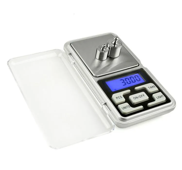 MH100 500G x 01G Hög noggrannhet Digital elektronisk bärbar mini Pocket Scale Mobiltelefon Vägningsanordning med 16 tum 4288760