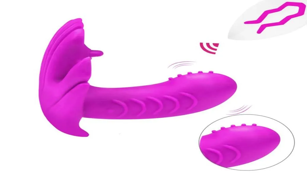 Draagbare vlinderdildo, vibrator, slipje, seksspeeltjes voor vrouwen, G-spot, clitorisstimulator, draadloze afstandsbediening, volwassenen, seksshop, MX5048849