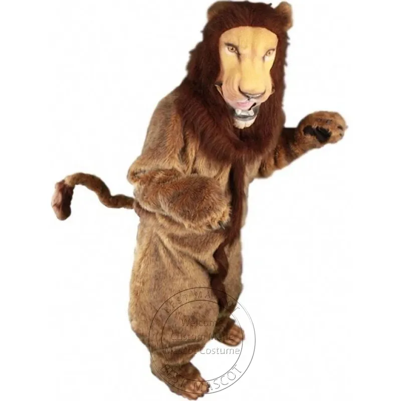 Halloween novo adulto leão mascote traje para festa personagem dos desenhos animados mascote venda frete grátis suporte personalização