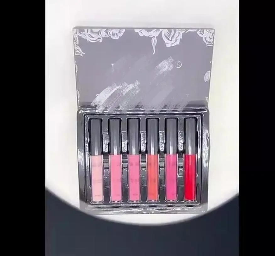 Juego de brillo de labios 6 piezas Kit de labios para mujeres Pout Lustre Estilo de vacaciones Deseo Amor perfecto Hidratante Natural Dhgate Belleza Maquillaje de lujo Li Dhi4V